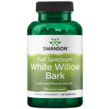 Swanson Écorce de saule blanc 400 mg – bouteille de capsules, confort articulaire potentiel