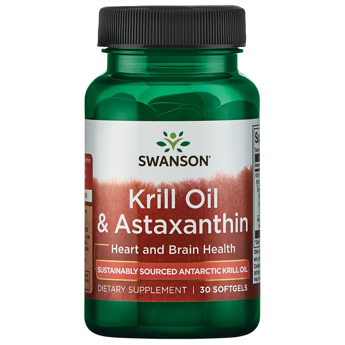 Swanson EFA Krill Oil & Astaxanthin, bouteille — oméga-3 faciles à intégrer au quotidien.