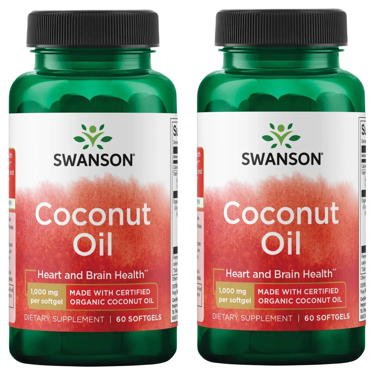 Swanson EFAs huile de coco en bouteille, source naturelle d'acides gras essentiels pour le quotidien.