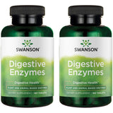 Swanson Enzymes Digestives — bouteille, soutien potentiel à la digestion et à l'absorption.