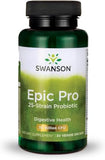 Capsules Swanson Epic-Pro dans une bouteille, soutien digestif quotidien.