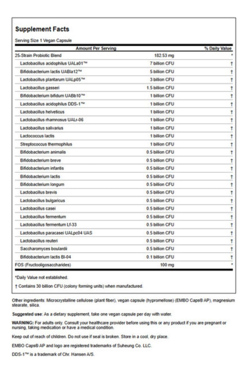 Emballage Swanson Epic-Pro montrant les capsules végétales utilisées.