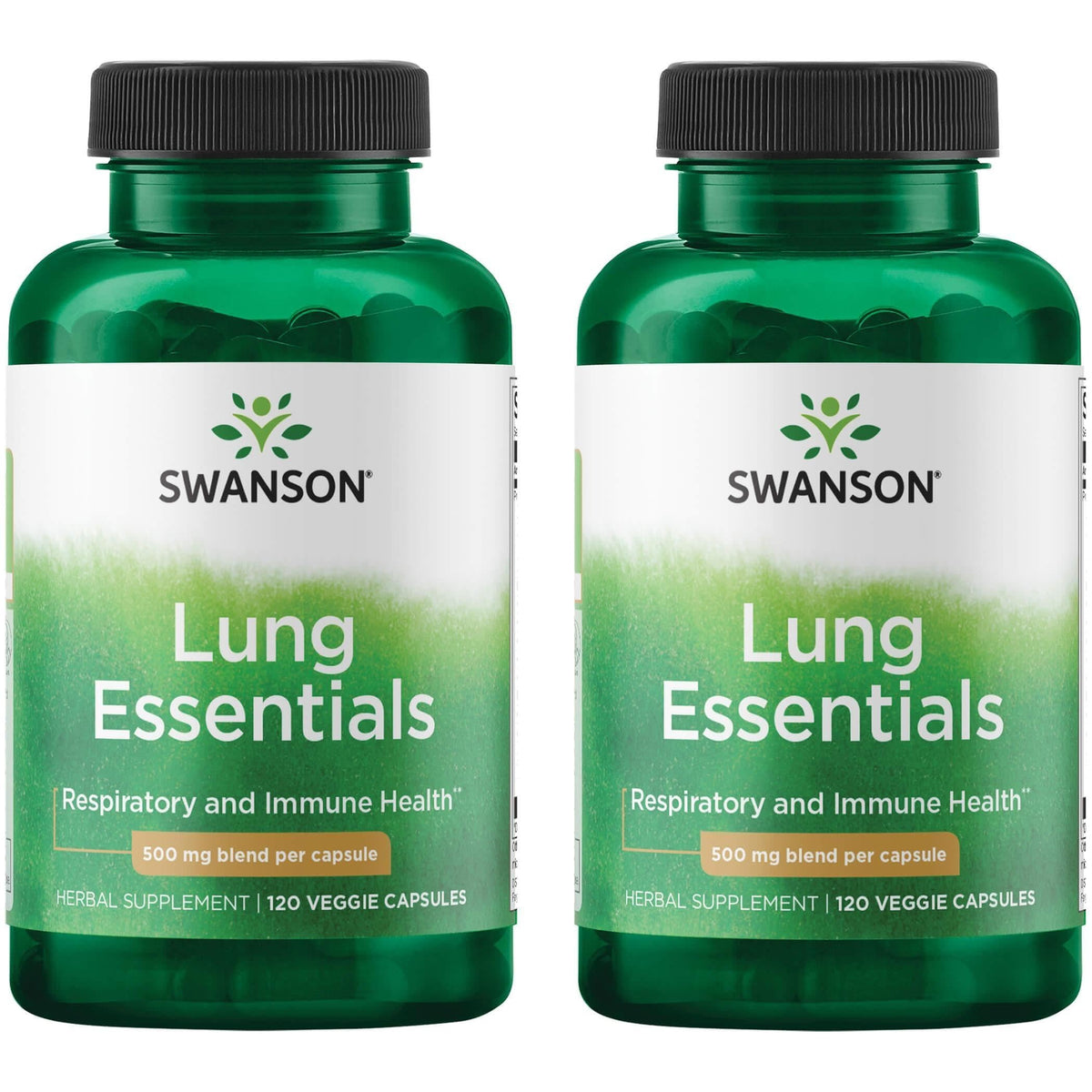 Swanson Essentiels des Poumons, bouteille 500 mg, peut soutenir la fonction immunitaire normale.
