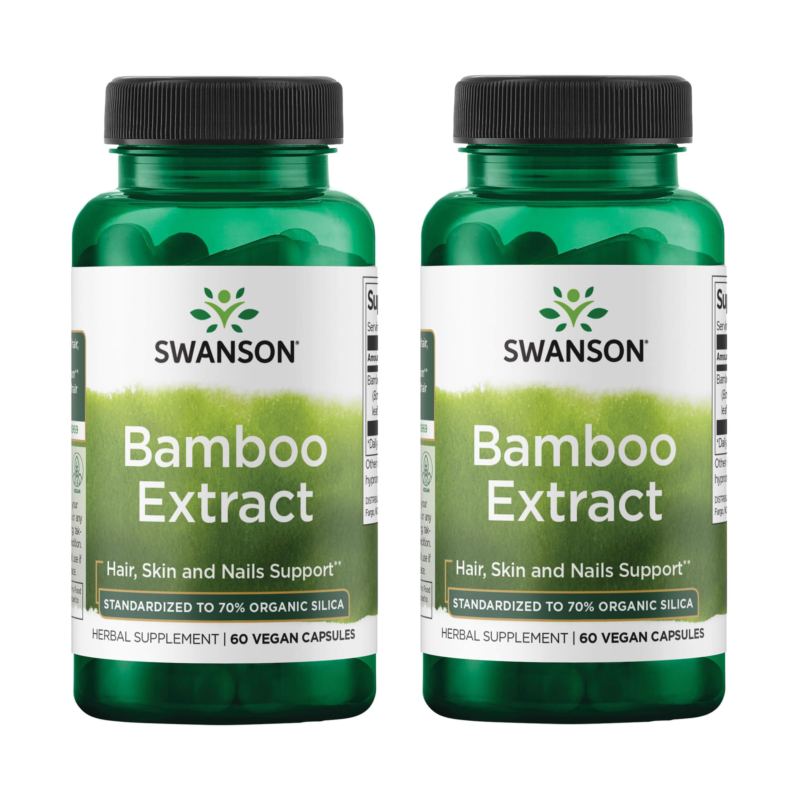 Swanson Extrait Bambou – bouteille: soutien cheveux et peau grâce à la silice.