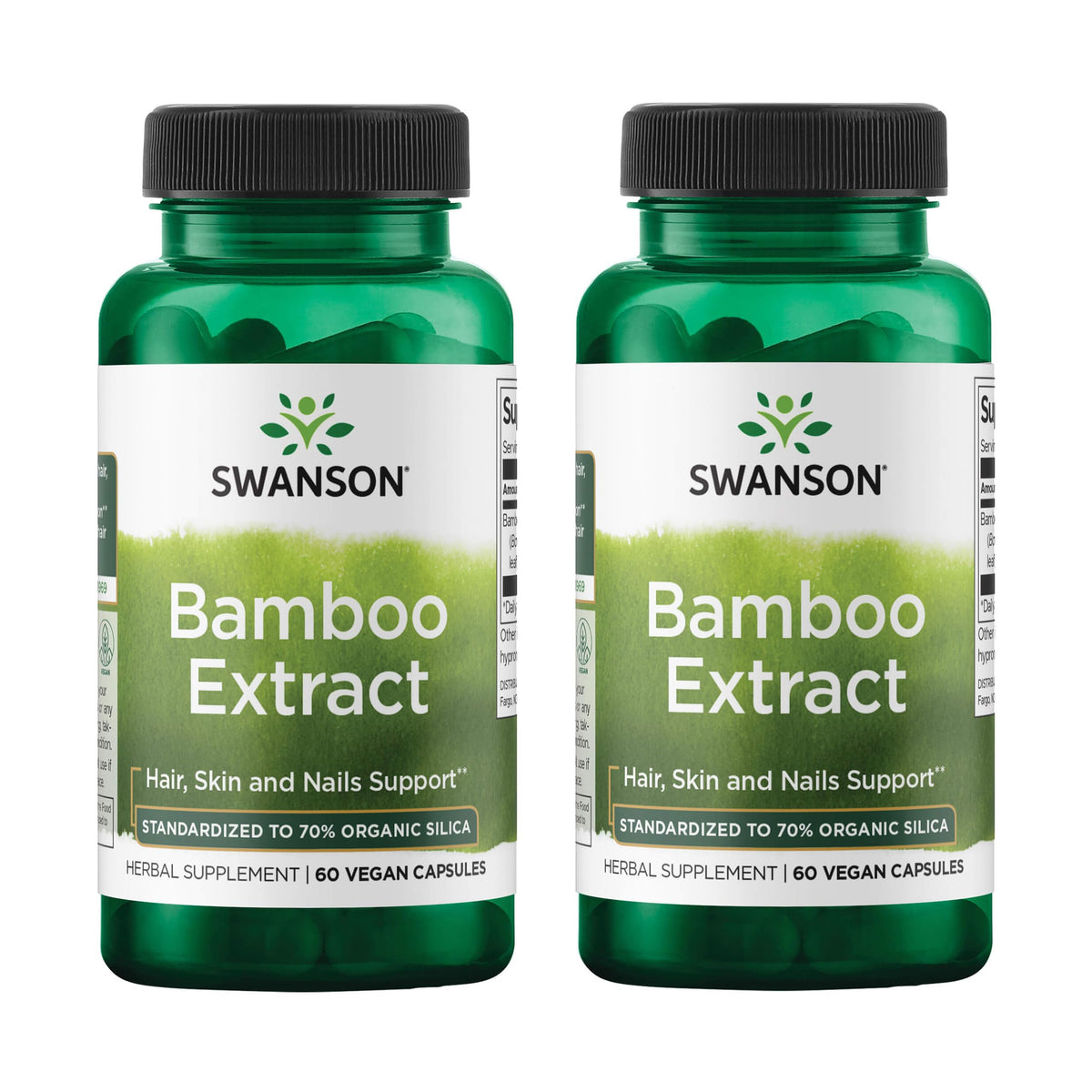 Swanson Extrait Bambou – bouteille: soutien cheveux et peau grâce à la silice.