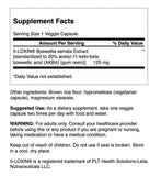 Bouteille Swanson boswellia serrata 60 gélules végétales intégration facile