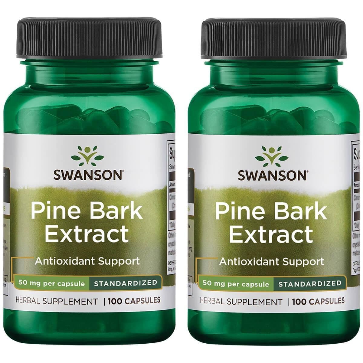 Swanson extrait écorce de pin en bouteille, soutien antioxydant potentiel quotidien.