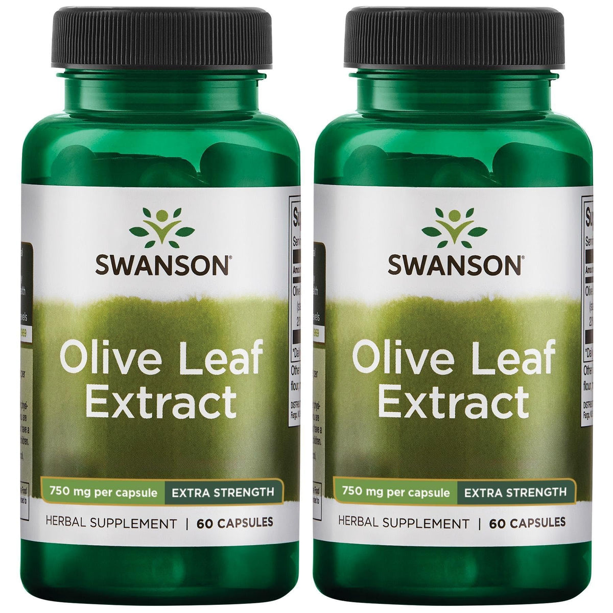 Swanson Extrait Feuille Olivier – capsules, oléuropéine 20% pour un soutien immunitaire potentiel.