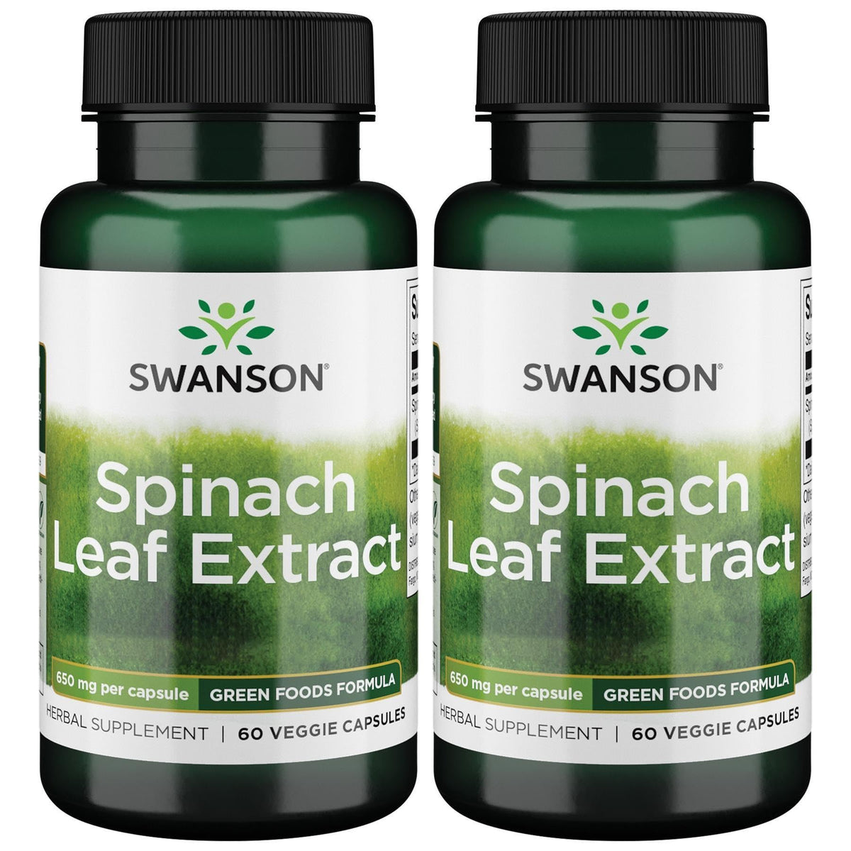Swanson Extrait de feuilles d'épinard – Bouteille: soutien nutritionnel quotidien et énergie naturelle.