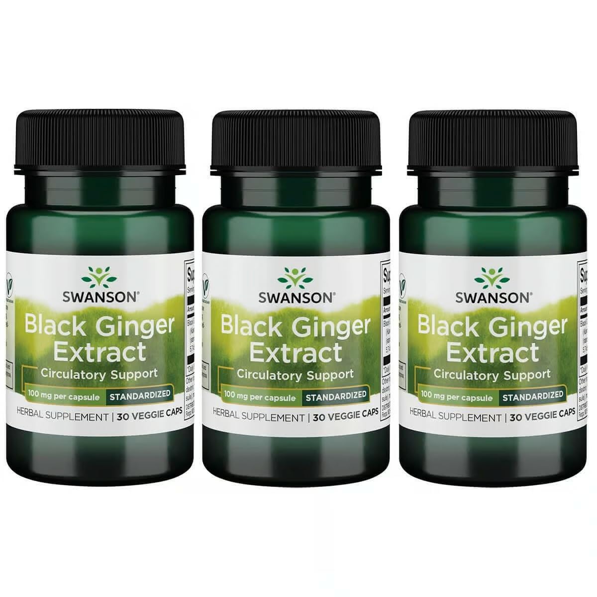 Swanson Extrait Gingembre Noir – Bouteille: potentiel soutien à la vitalité et à la circulation