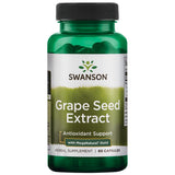 Swanson Meganat Extrait de pépins de raisin, bouteille et gélules, soutien antioxydant potentiel