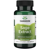Swanson Extrait de sauge – Bouteille, soutien bien-être général et protection naturelle.