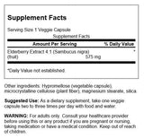 Swanson Extrait de sureau noir 575 mg — capsules véganes faciles à consommer