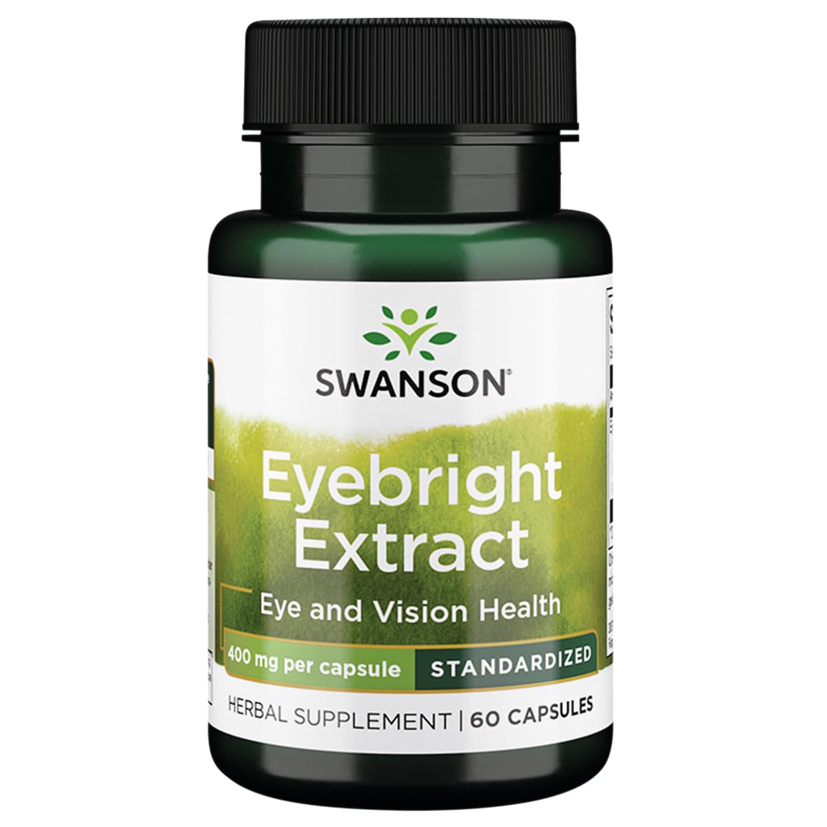 Swanson Eyebright Extrait 400 mg – capsules faciles à prendre pour le quotidien.