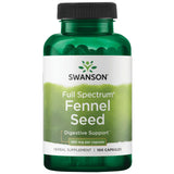 Swanson Fenouil gélules 480 mg sur emballage visible, soutien digestif potentiel.