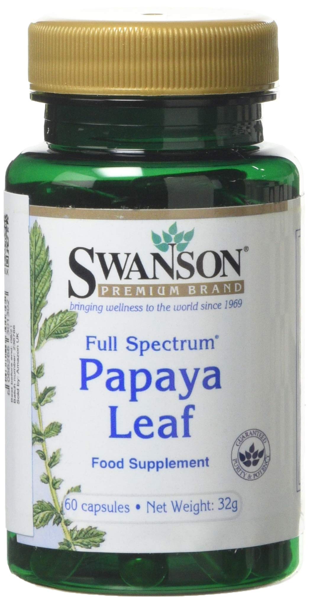 Swanson Feuille Papaye capsules: soutien digestif doux et pratique au quotidien