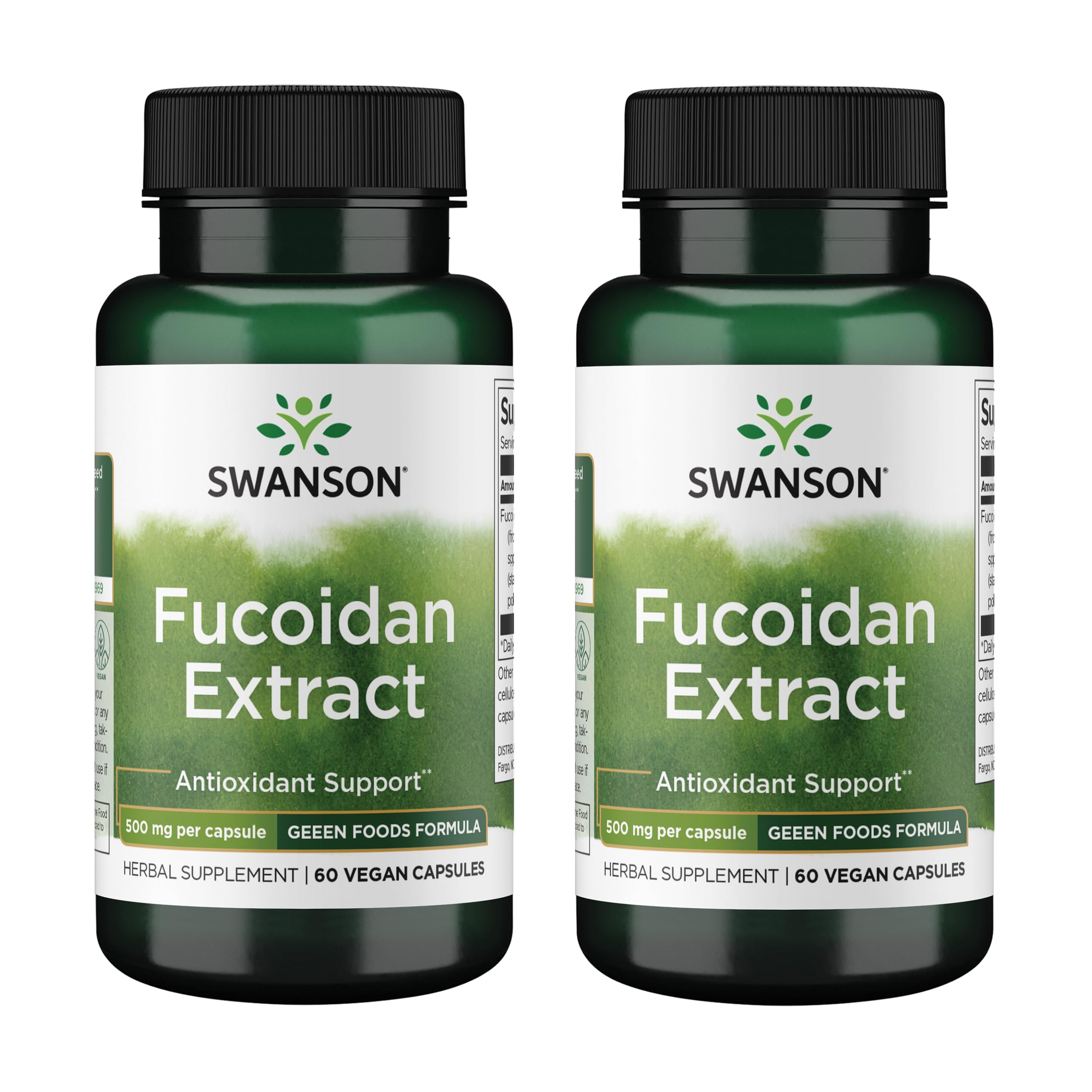 Swanson Fucoidan Extract, bouteille: soutien immunitaire naturel au quotidien.