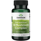 Swanson Full SPEC 14 Mushrm CMPLX : bouteille de 60 capsules véganes pour soutenir l'immunité