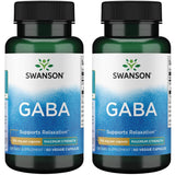 Swanson GABA 750 mg – capsules végétariennes, favorisant le calme et le sommeil