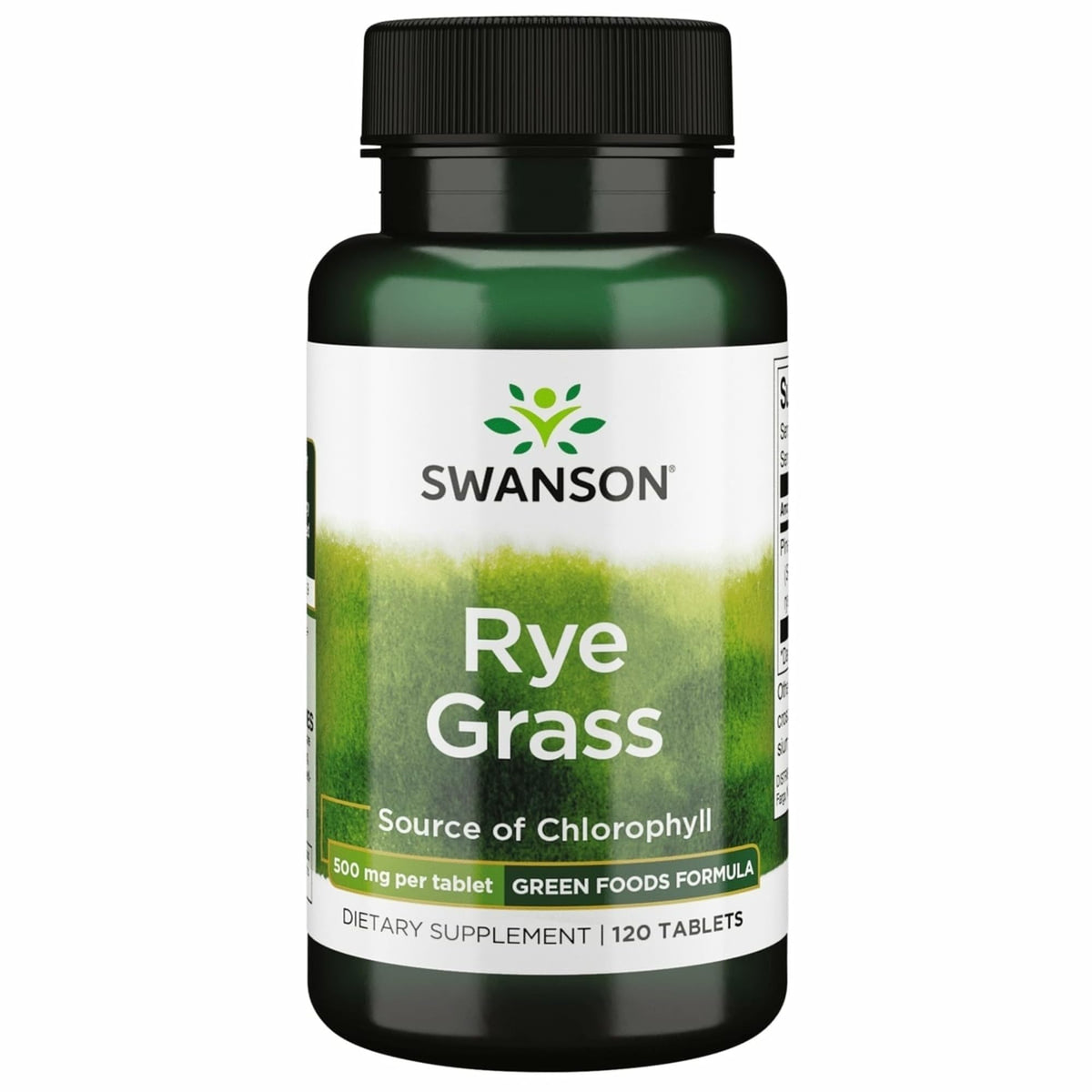 Swanson Gazon de Seigle — bouteille de tablettes — source pratique d'énergie au quotidien.
