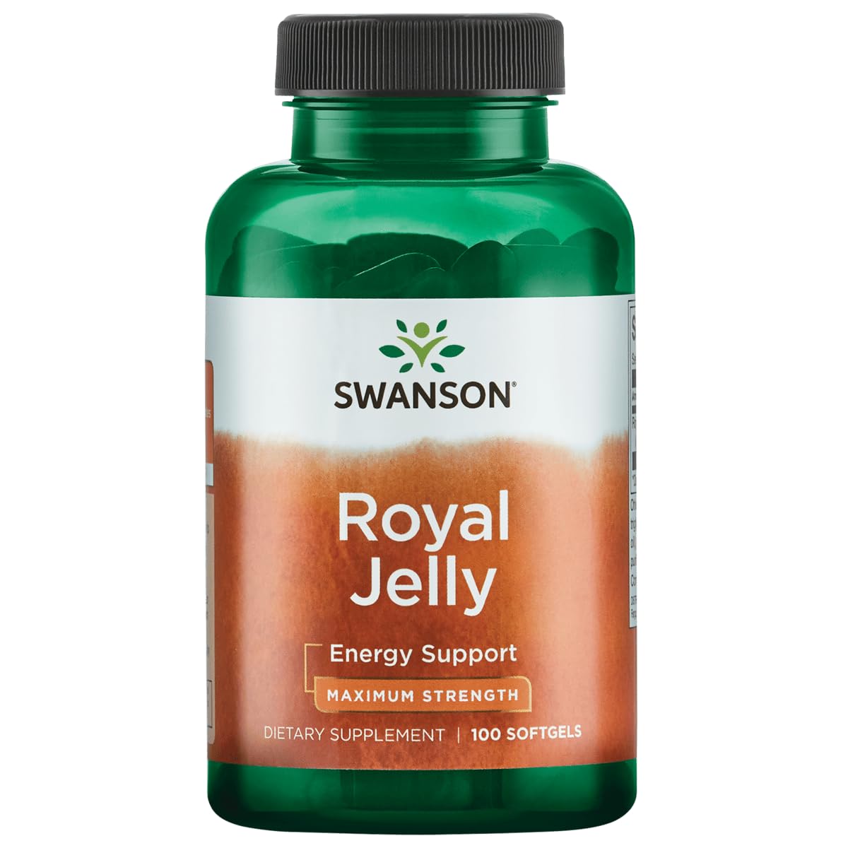 Swanson Gelée Royale 1000 mg, bouteille visible, soutien potentiel d'énergie.