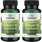 Swanson Gingembre et Curcuma – gelules, soutien digestif et pouvoir antioxydant potentiel