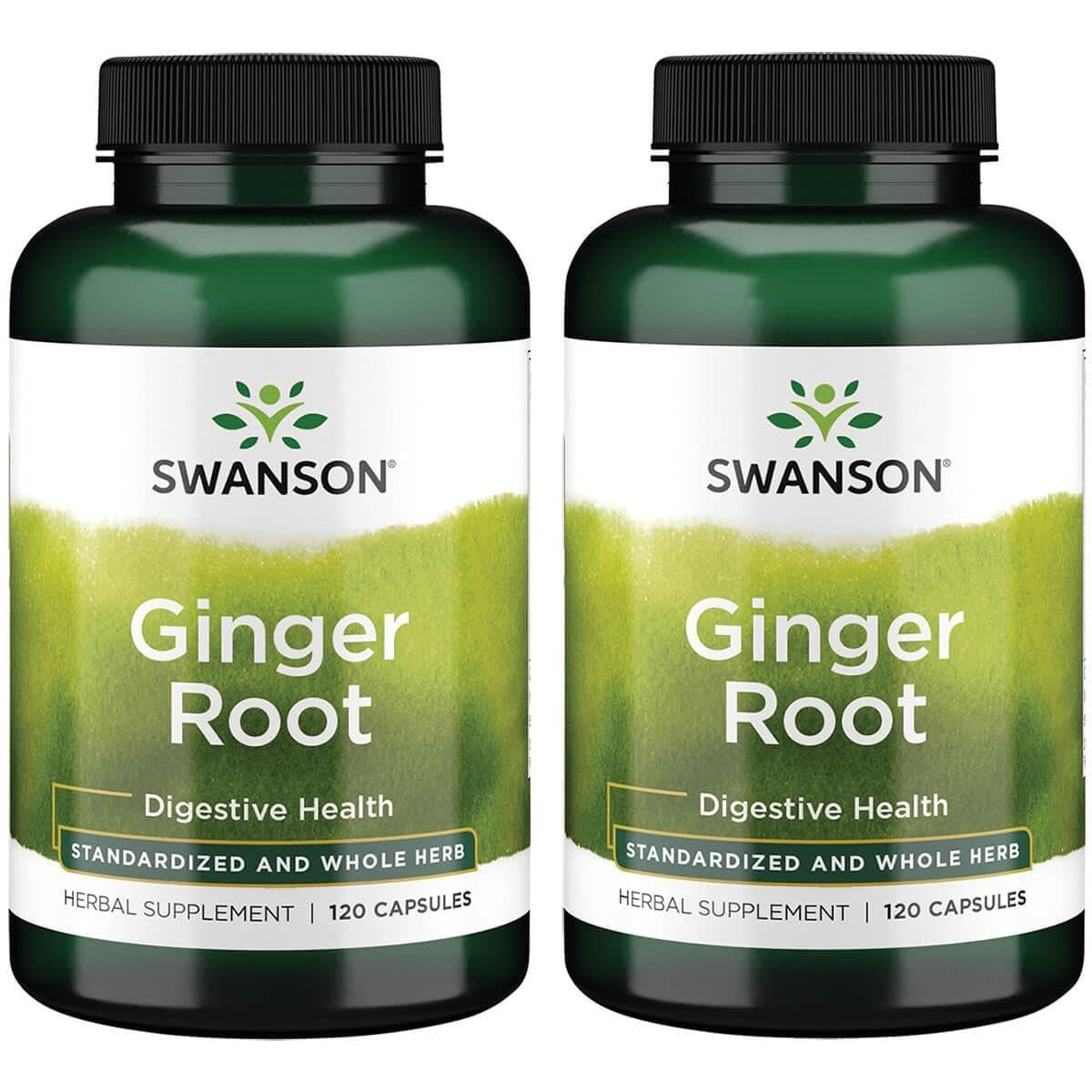 Swanson Gingembre-Racine: Bouteille standardisée, soutien digestif potentiel et rituel bien-être.