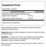 Swanson Gingembre Standardisé, gélules visibles, aide digestive possible et naturelle