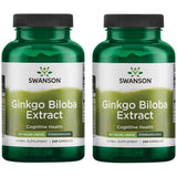 Swanson Extrait Ginkgo Biloba en capsules, soutien potentiel a la concentration et a l attention