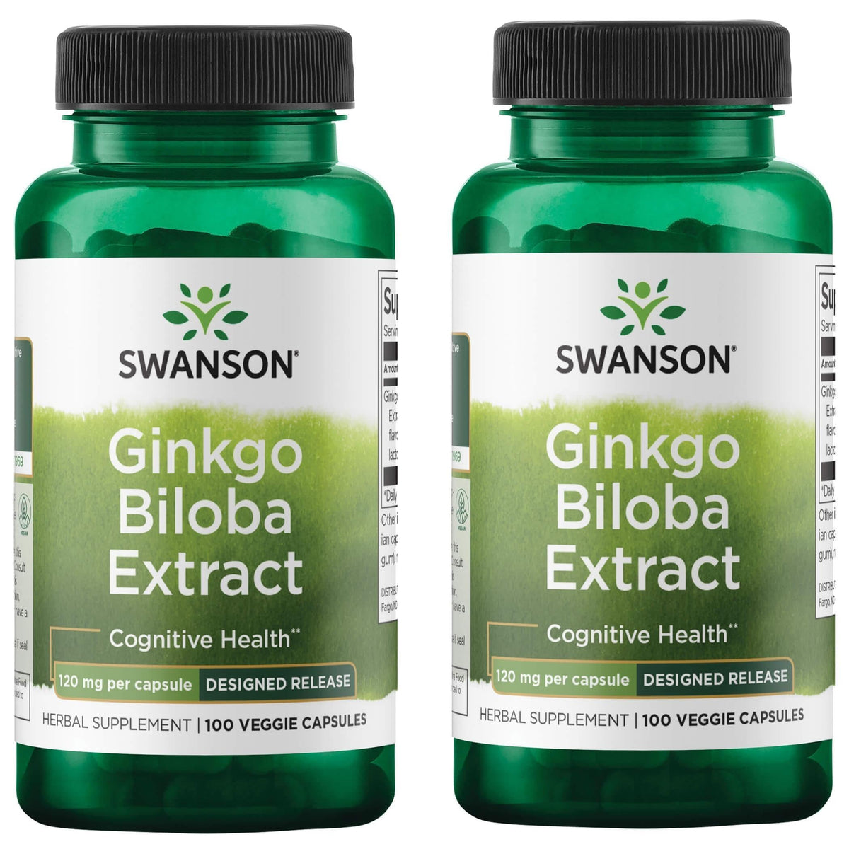 Swanson Ginkgo Biloba Extrait : capsule à libération retardée pour le soutien potentiel de la mémoire