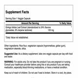 Swanson Ginkgo, capsules 100: format pratique pour routine quotidienne