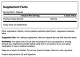 Capsules gélule végétale Swanson Glande thymus, faciles à avaler.