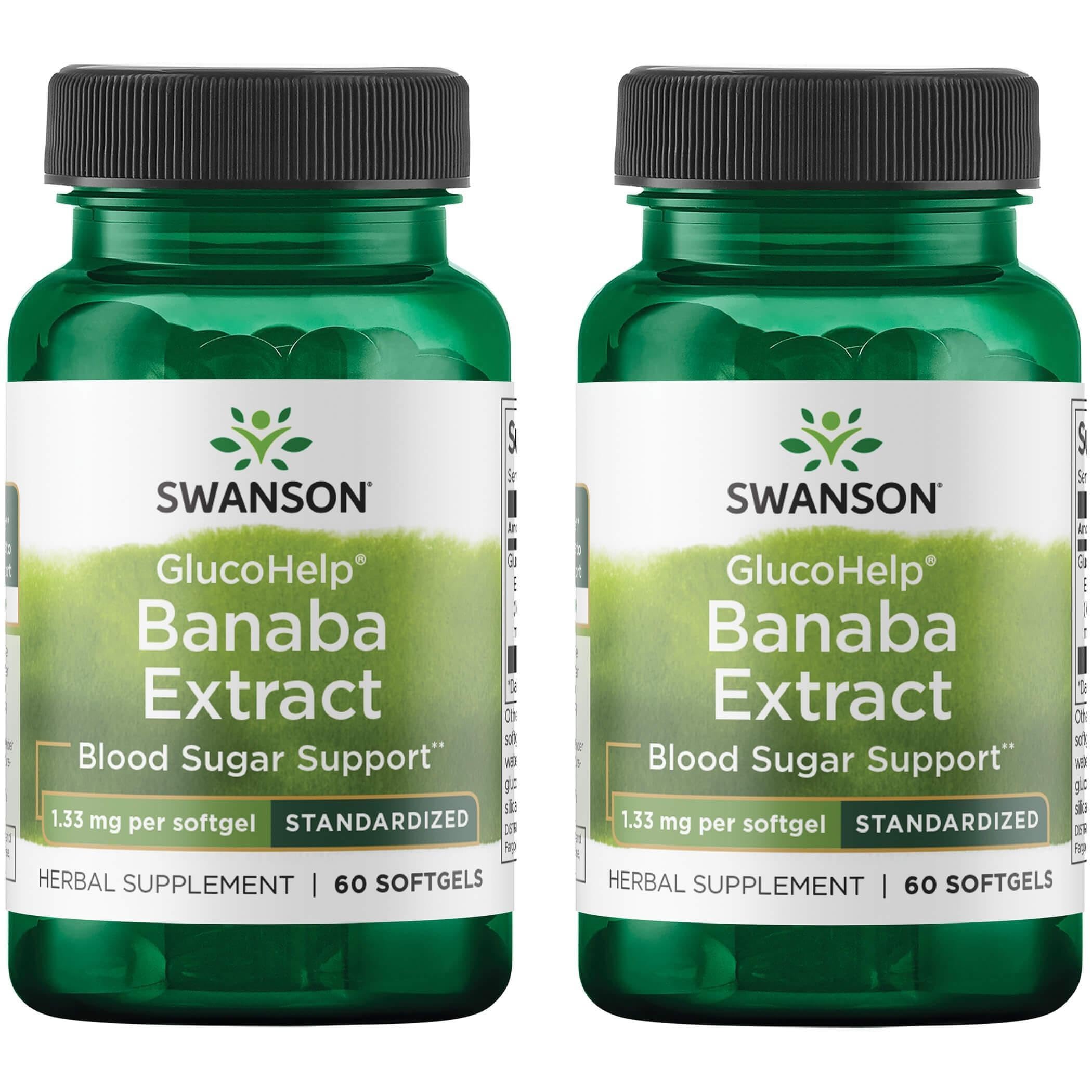 Swanson GlucoHelp Banaba : extrait banaba standardisé et acide corosolique 18%, soutien potentiel au métabolisme