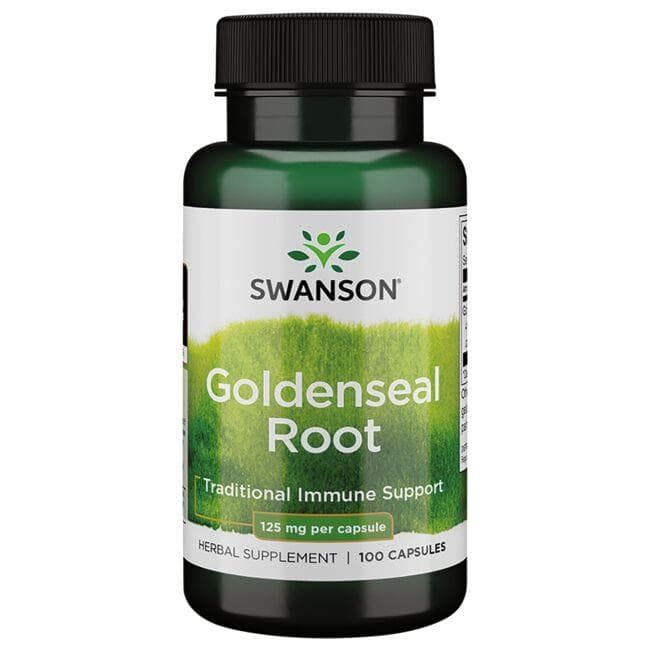 Swanson Goldenseal — étiquette et informations produit, conformité GMP