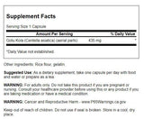 Capsules Swanson Gotu Kola en gros plan, faciles à avaler pour routine bien-être