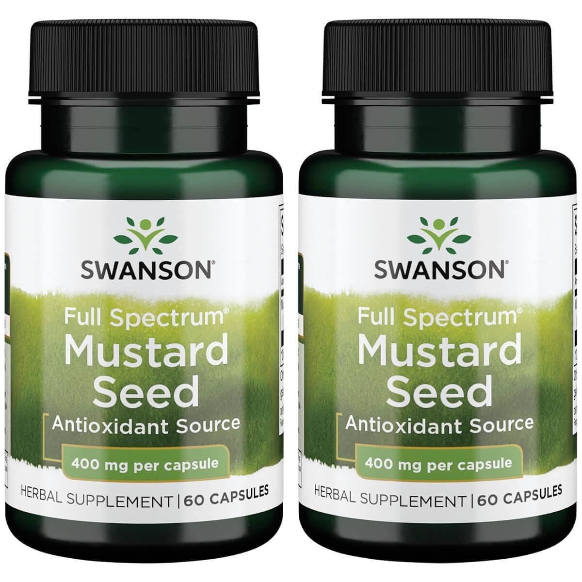 Swanson Graine de moutarde en gélules, source de phytonutriments pour une routine quotidienne.