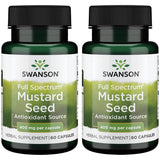 Swanson Graine de moutarde en gélules, source de phytonutriments pour une routine quotidienne.