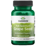 Swanson Graine de raisin — bouteille montrant le complément antioxydant potentiel.