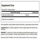 Swanson Graine de raisin — capsules 380 mg pour un apport polyphénolique pratique.