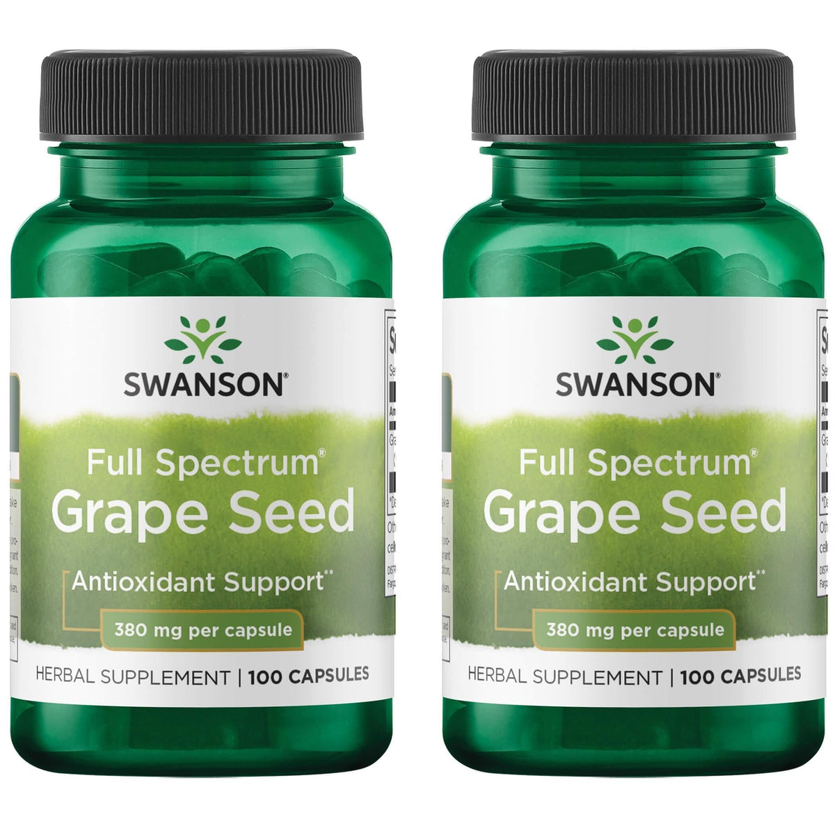 Swanson graines de vigne, bouteille, soutien antioxydant potentiel pour la protection des cellules