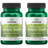 Swanson graines de vigne, bouteille, soutien antioxydant potentiel pour la protection des cellules