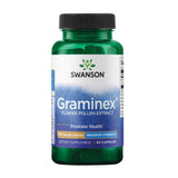 Swanson Graminex Extrait pollen de fleur en bouteille, soutien potentiel à la santé prostatique.
