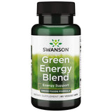 Swanson Greens Energy Blend en bouteille: capsules faciles à avaler pour une énergie durable.