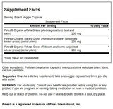 Swanson Greens Energy Blend, gelules vegetales pour soutenir une vitalité quotidienne.