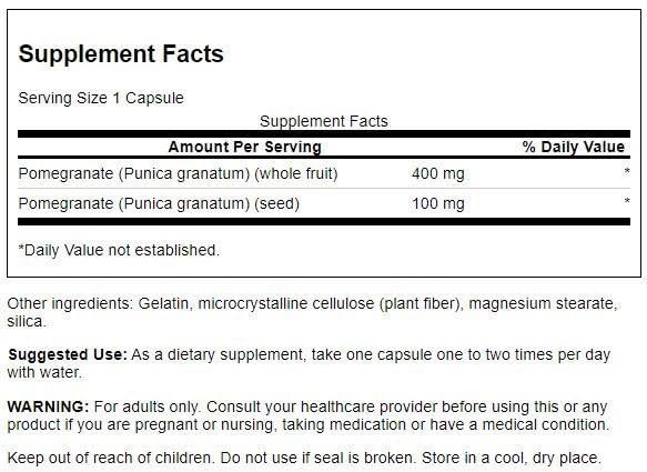 Swanson grenade spectre complet, capsules: usage pratique pour la routine santé