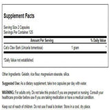 Swanson Griffe de chat spectre – gélules faciles à avaler pour un usage quotidien.