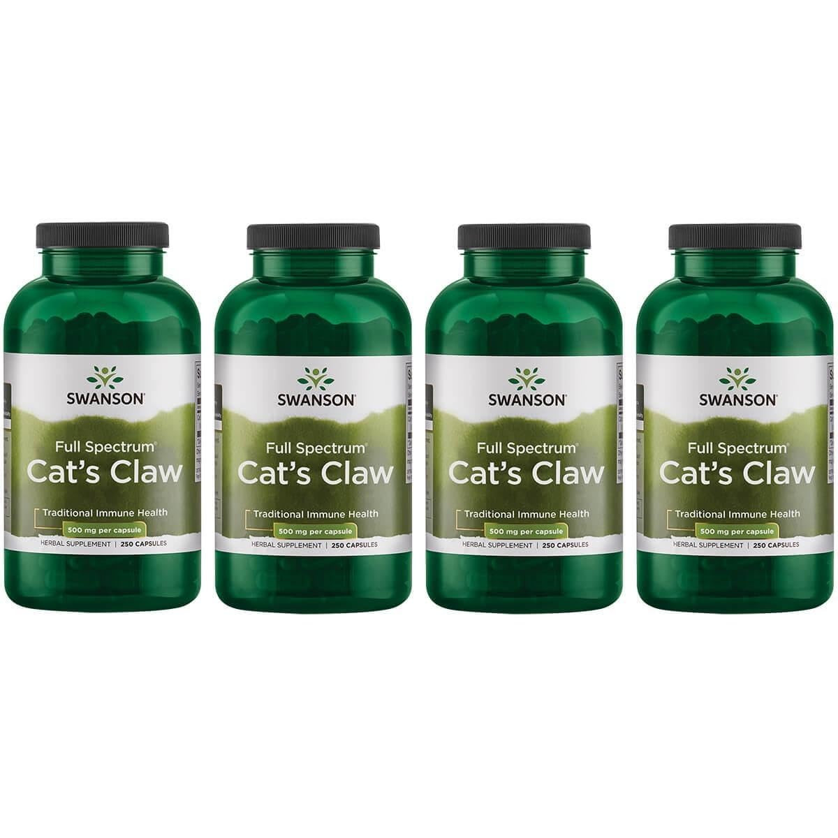 Swanson Griffe du chat – bouteille 500 mg pour soutien antioxydant et mobilité