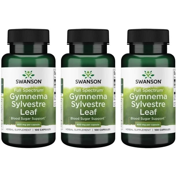 Swanson Gymnema Sylvestre feuille et capsules - soutien potentiel pour des choix alimentaires.