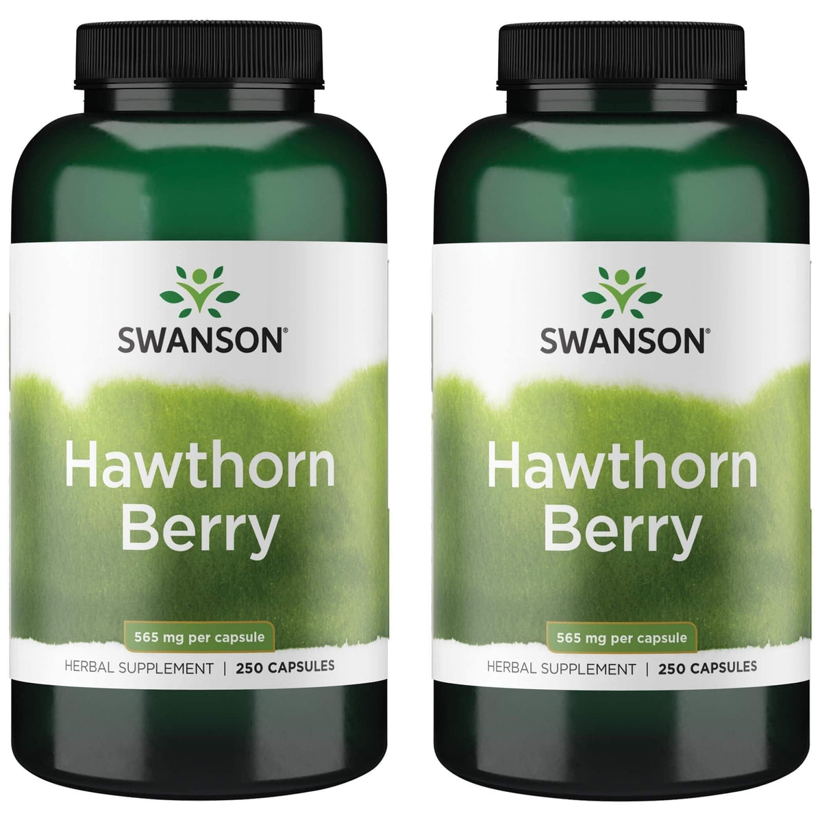 Swanson Hawthorn en capsules dans une bouteille, soutien potentiel à la circulation.