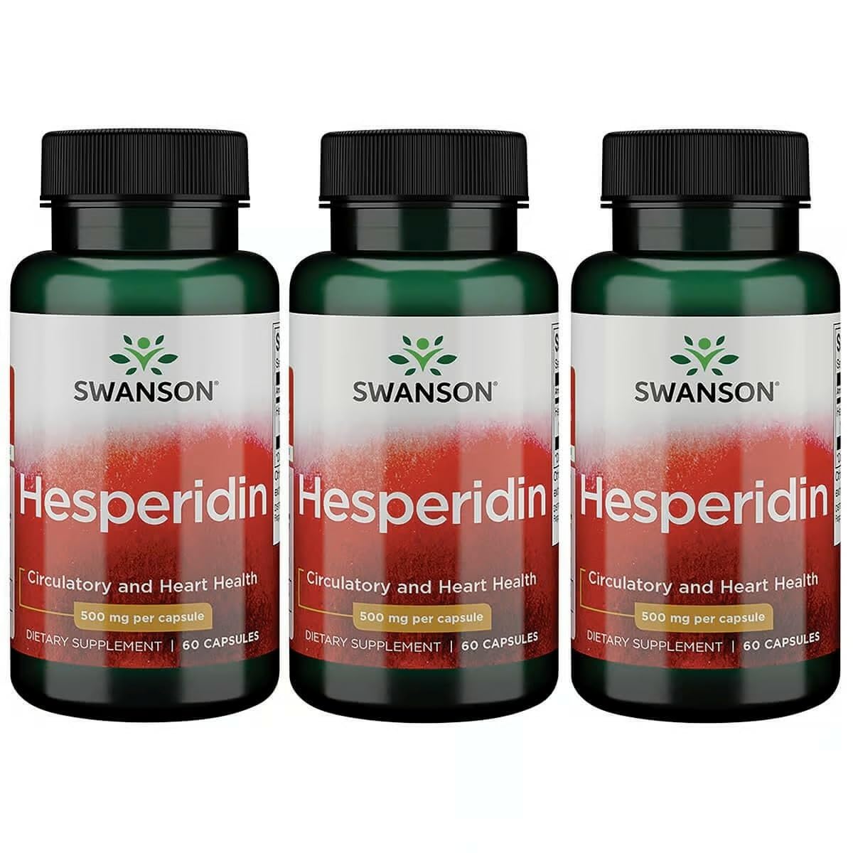 Swanson Hesperidin flacon 60 capsules, soutien potentiel à la circulation sanguine.